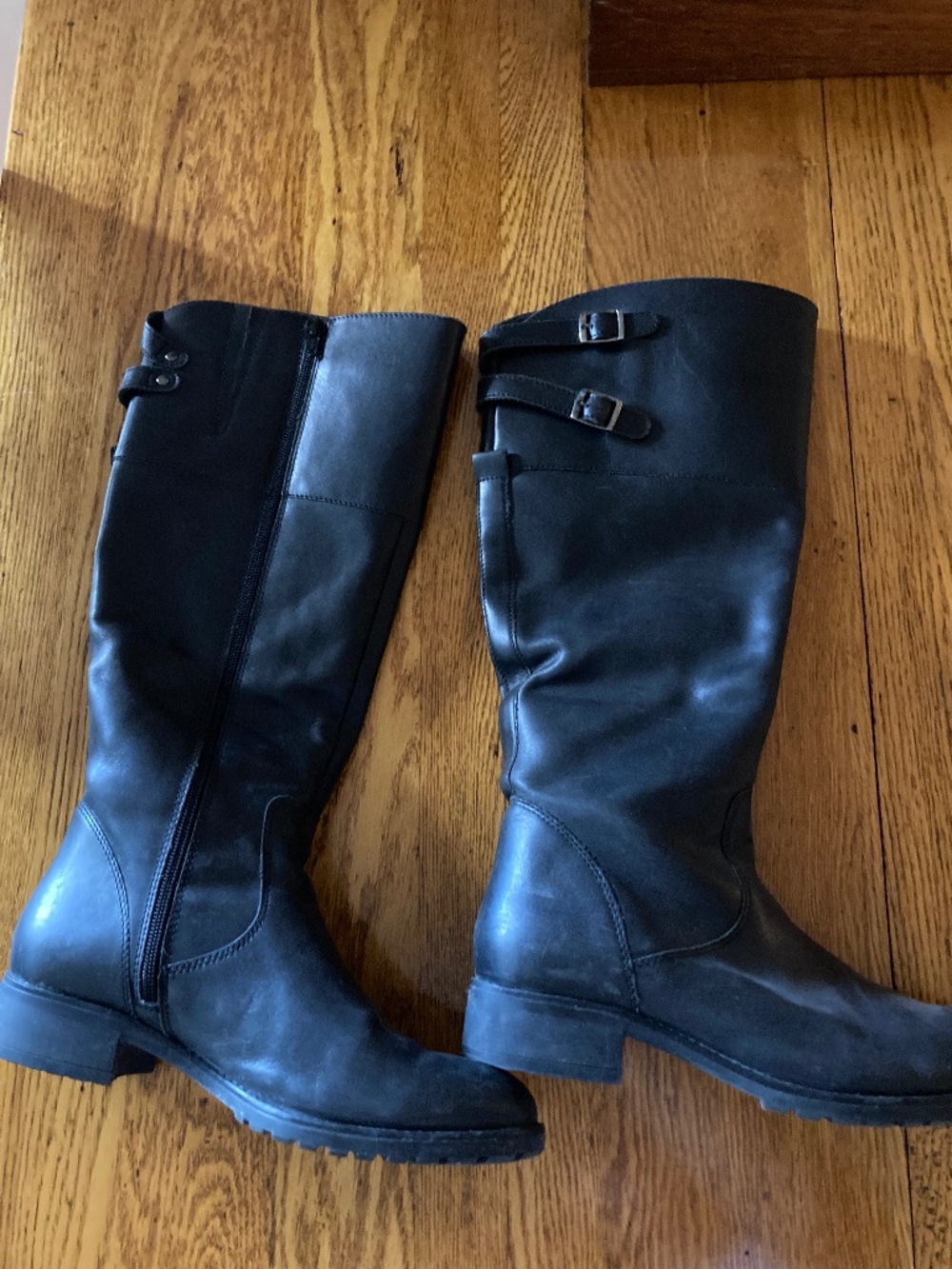 Black Leather high boots size EU 41